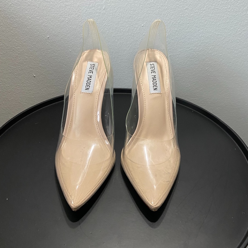Translucent pumps from Steve Madden